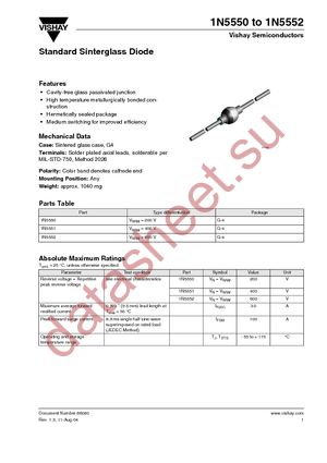 1N5551/4 datasheet  